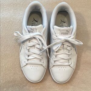 Puma Classic White Lace-Up Sneakers